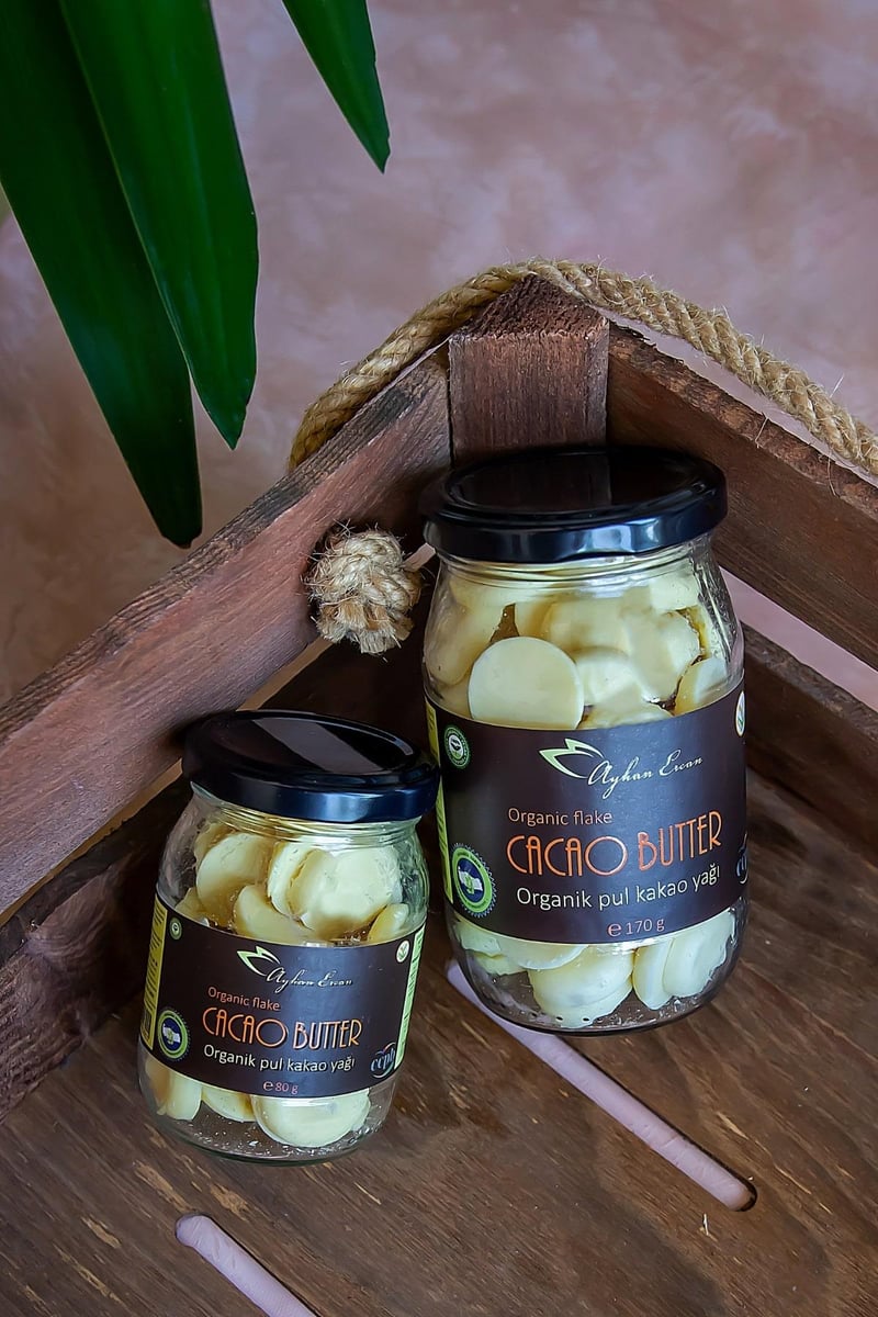 Organik Cacao Butter Wafer Flake Pul Kakao Yağı 170 G