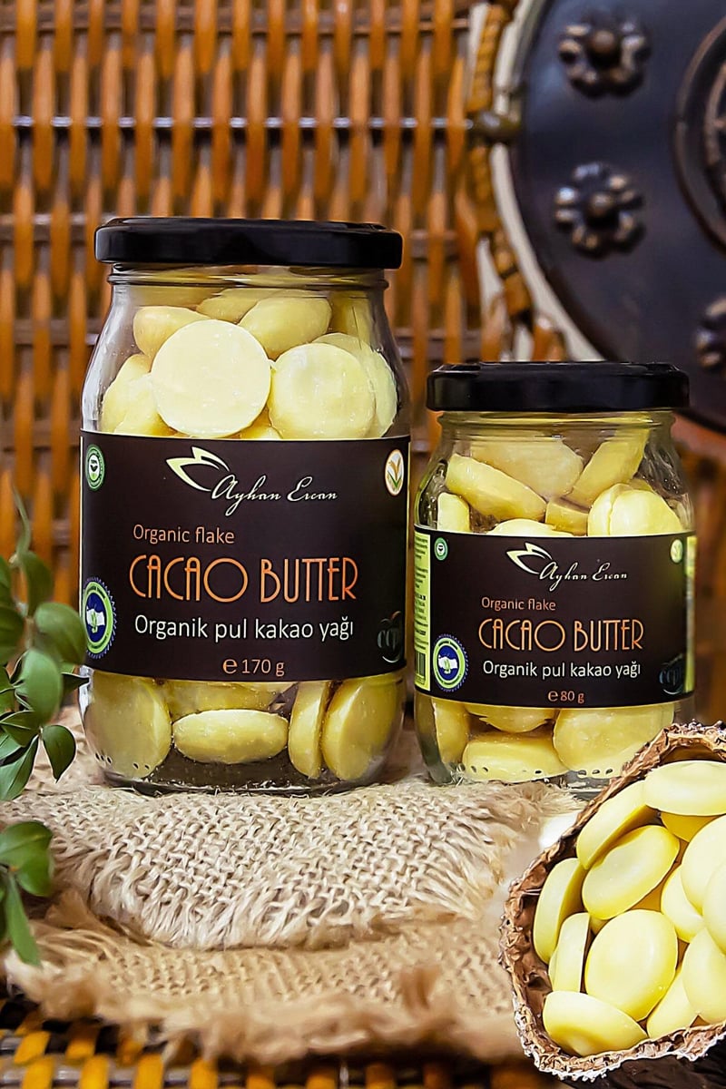 Organik Cacao Butter Wafer Flake Pul Kakao Yağı 80 G