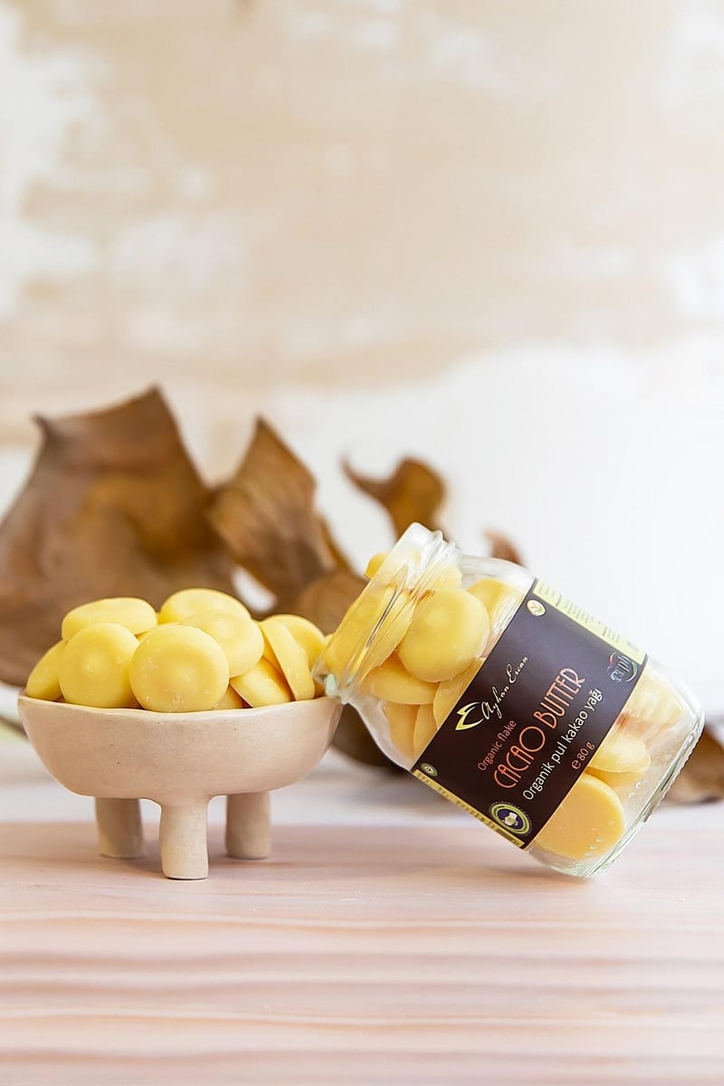 Organik Cacao Butter Wafer Flake Pul Kakao Yağı 80 G