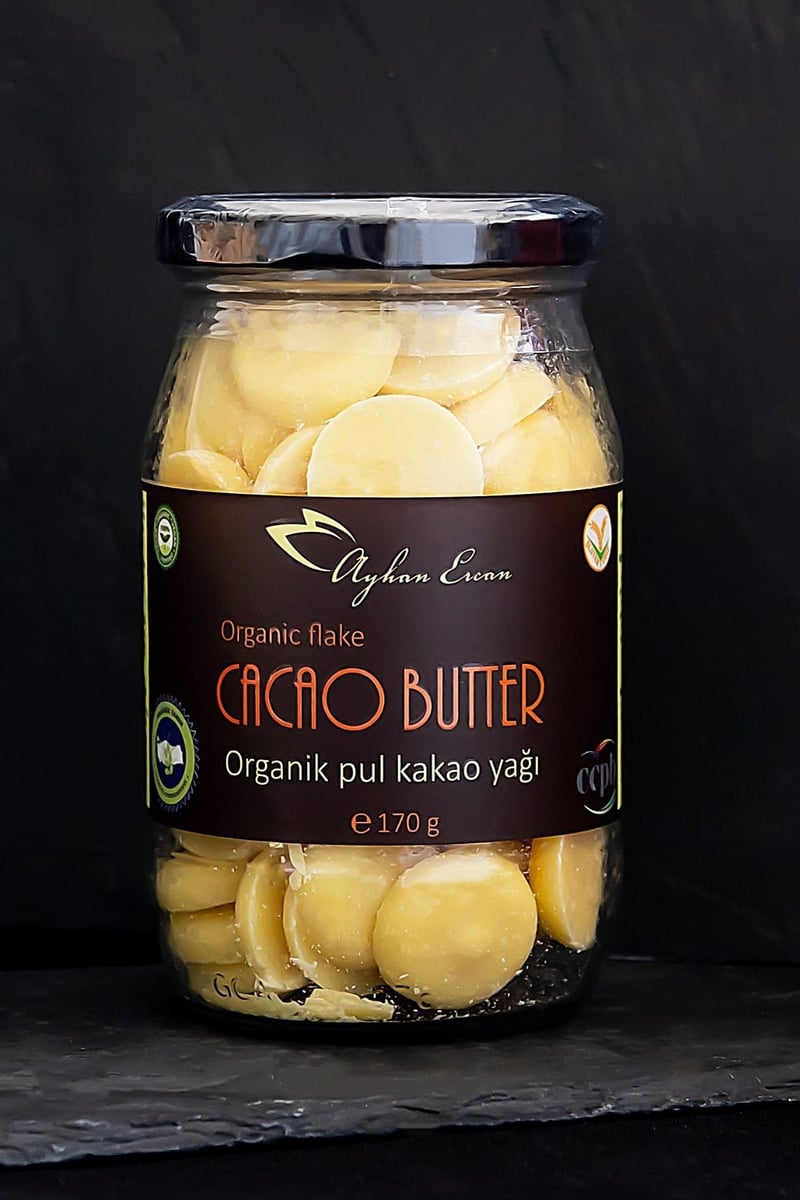 Organik Cacao Butter Wafer Flake Pul Kakao Yağı 170 G