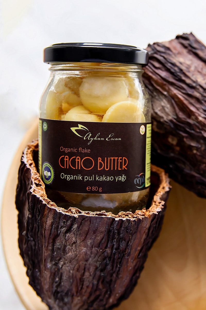 Organik Cacao Butter Wafer Flake Pul Kakao Yağı 80 G