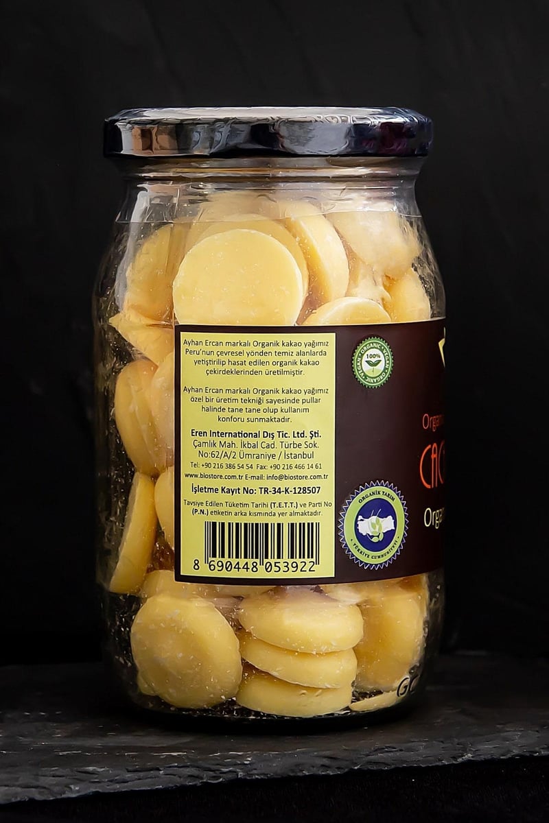 Organik Cacao Butter Wafer Flake Pul Kakao Yağı 170 G