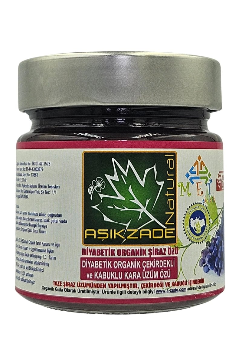 Organik Diyabetik Şiraz Özü 255 Ml