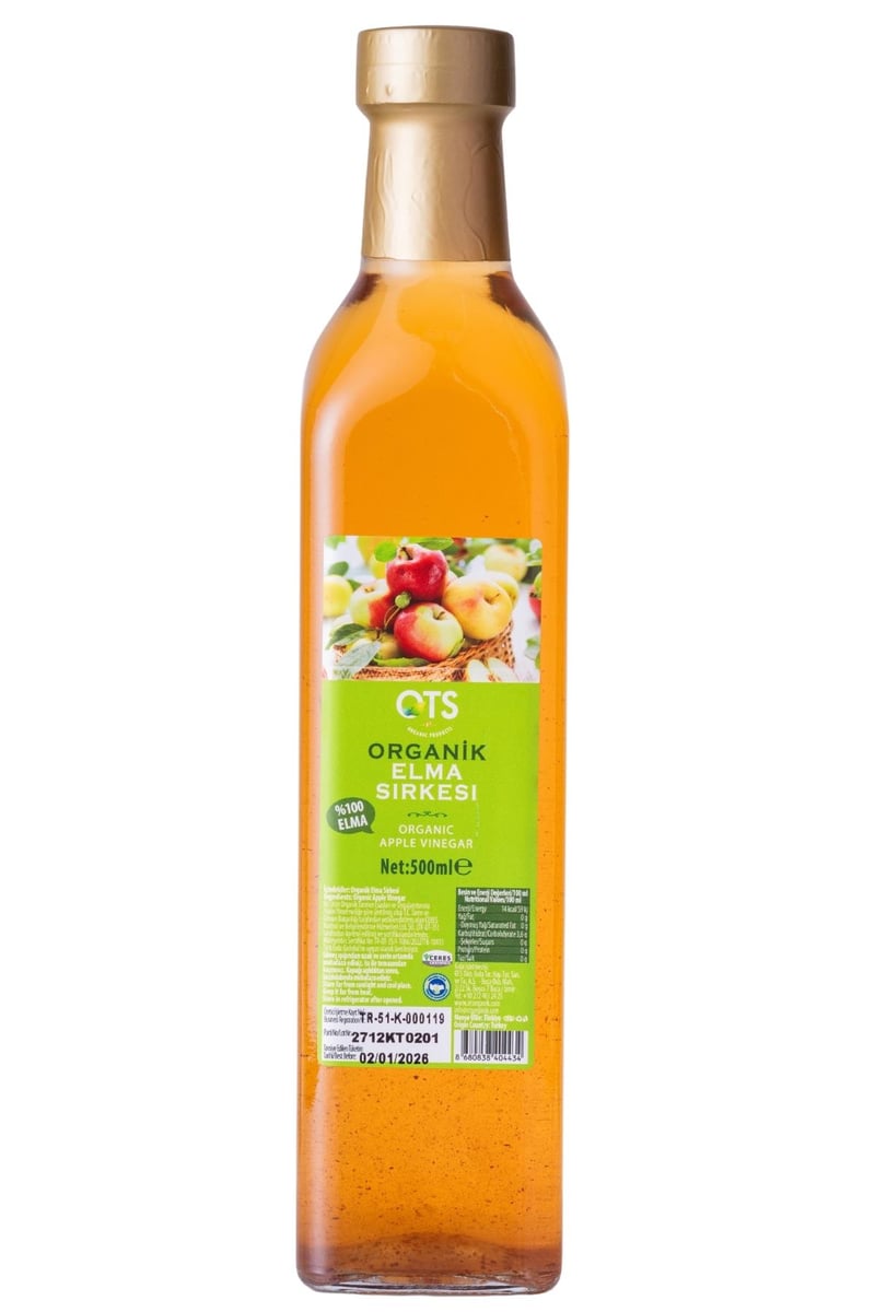 Organik Elma Sirkesi 500 Ml