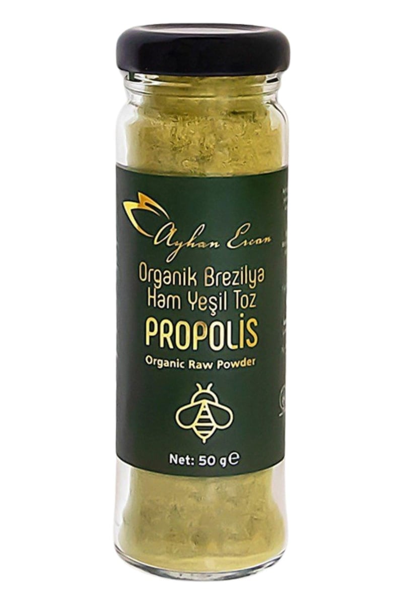 Ayhan Ercan Organik Ham Toz Brezilya Yeşil Propolisi 50 G