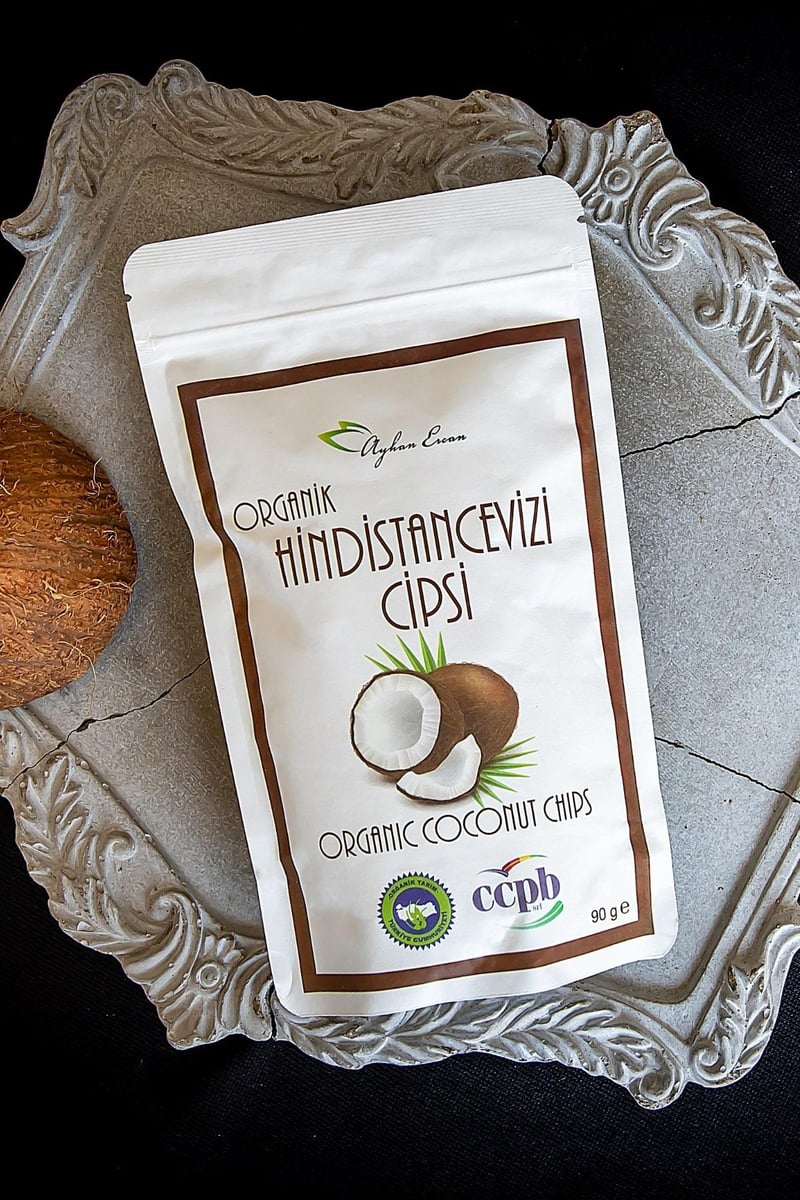 Organik Hindistan Cevizi Cipsi 90 G