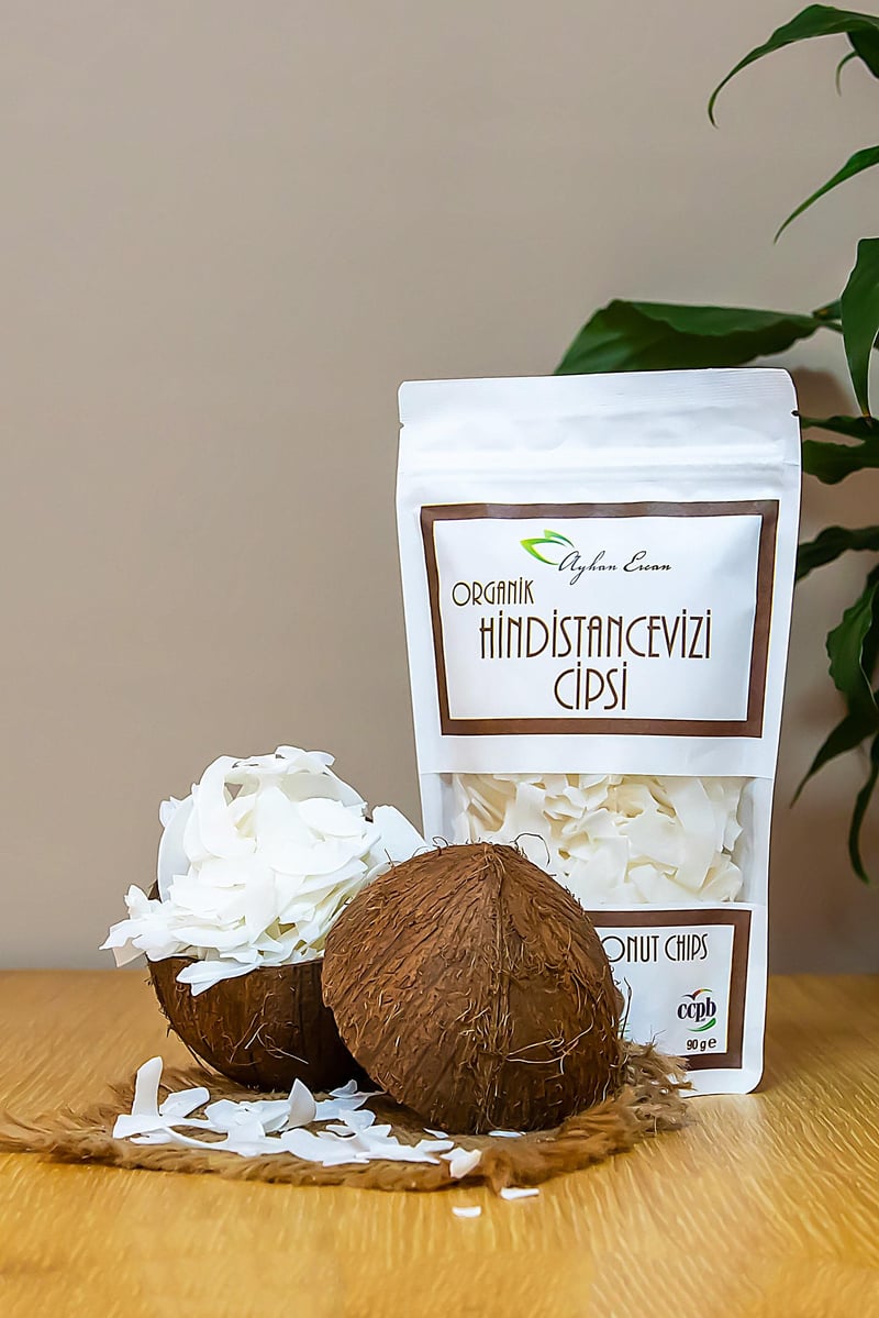 Organik Hindistan Cevizi Cipsi 90 G