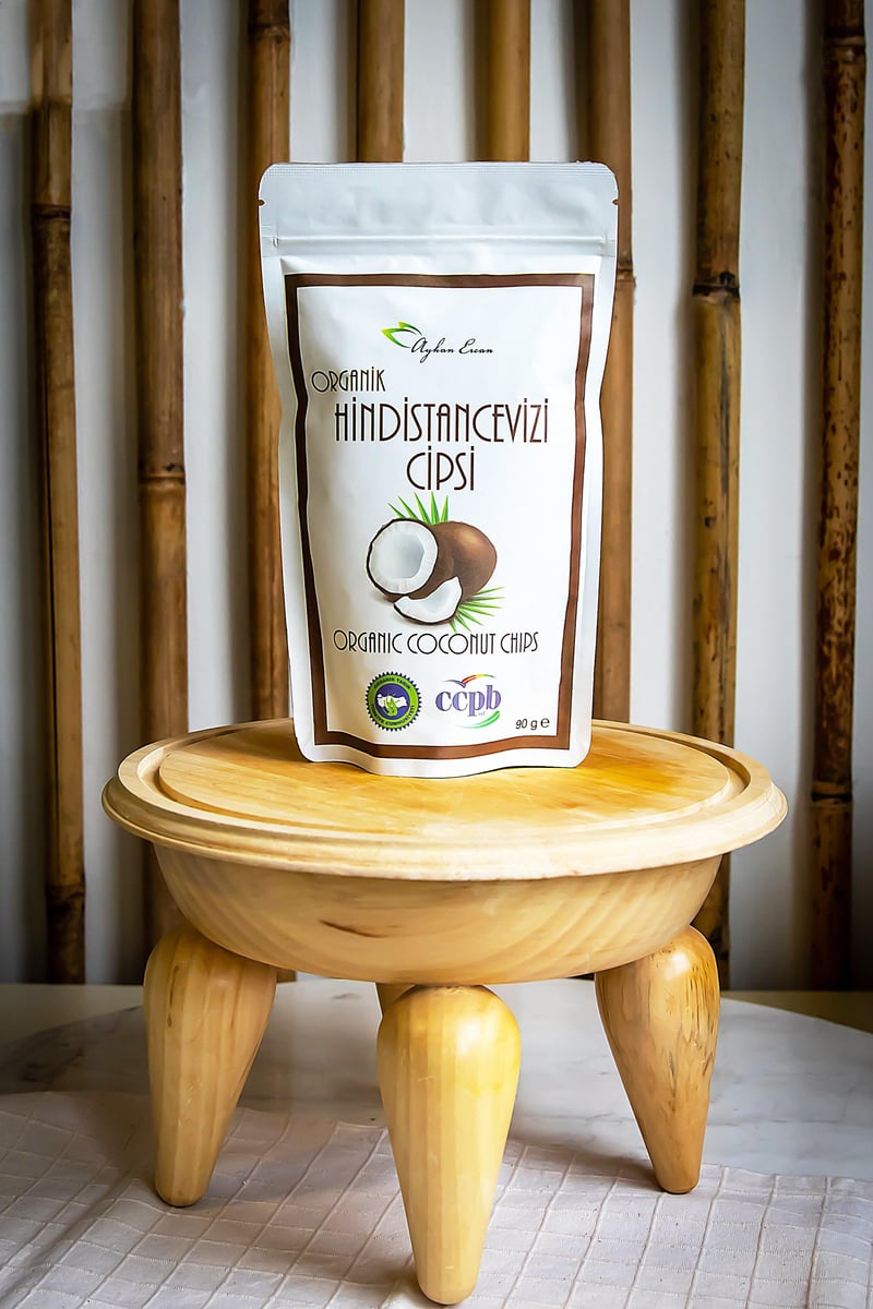 Organik Hindistan Cevizi Cipsi 90 G