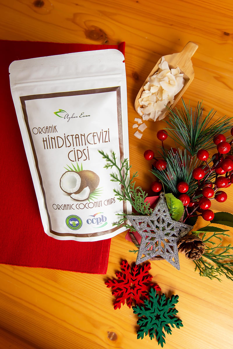 Organik Hindistan Cevizi Cipsi 90 G