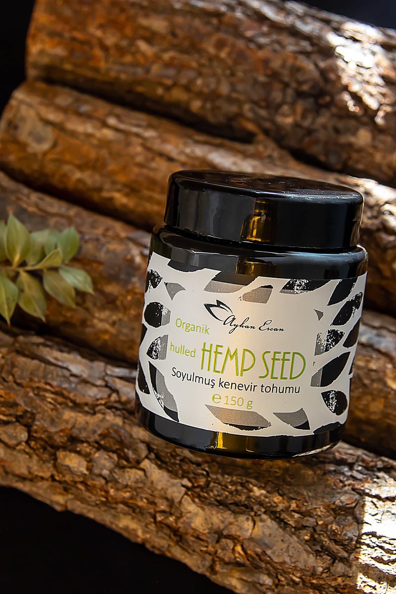 Organik Hulled Hemp Seed Soyulmuş Kenevir Tohumu 150 G