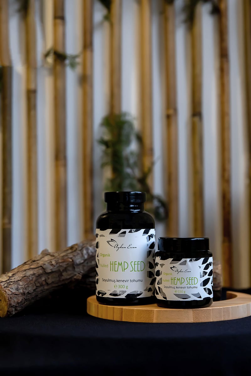 Organik Hulled Hemp Seed Soyulmuş Kenevir Tohumu 150 G