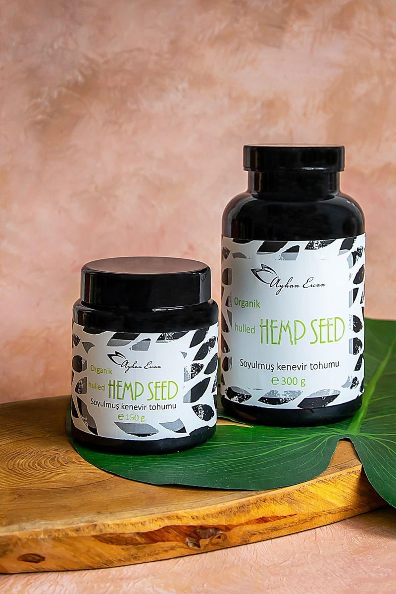 Organik Hulled Hemp Seed Soyulmuş Kenevir Tohumu 150 G