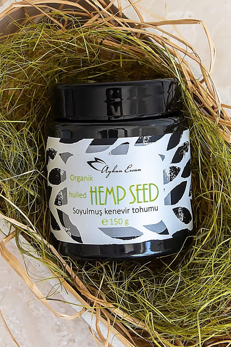 Organik Hulled Hemp Seed Soyulmuş Kenevir Tohumu 150 G