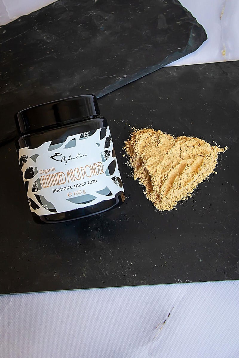 Organik Jelatinize Maca Kökü Tozu 100 G 