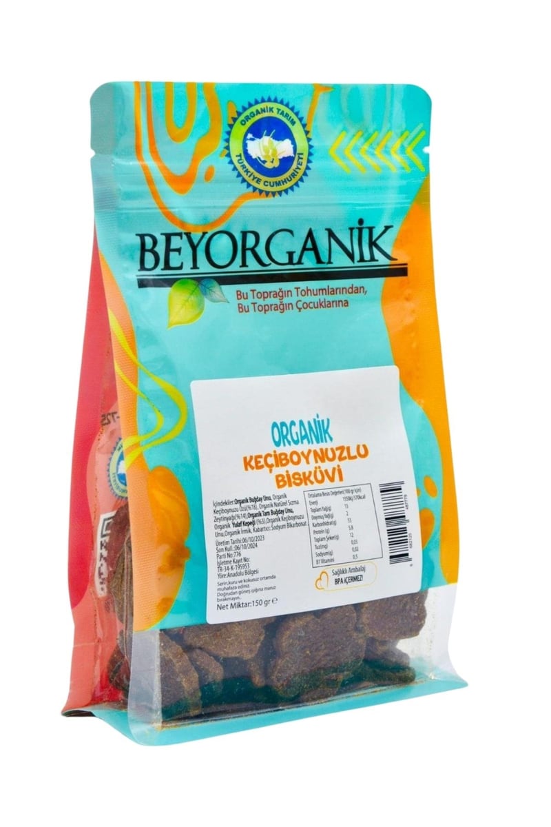 Organik Keçiboynuzlu Bisküvi 150 G