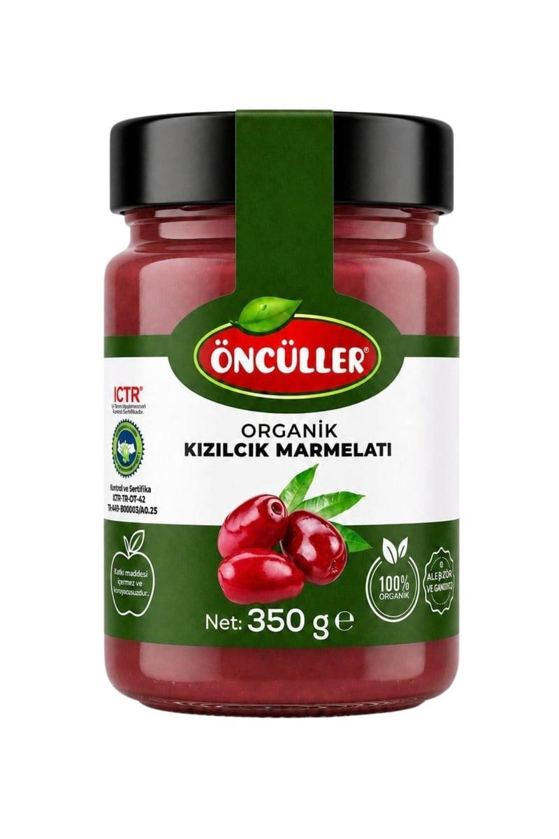 Organik Kızılcık Marmelatı 350 G