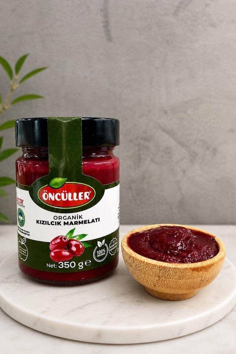 Organik Kızılcık Marmelatı 350 G
