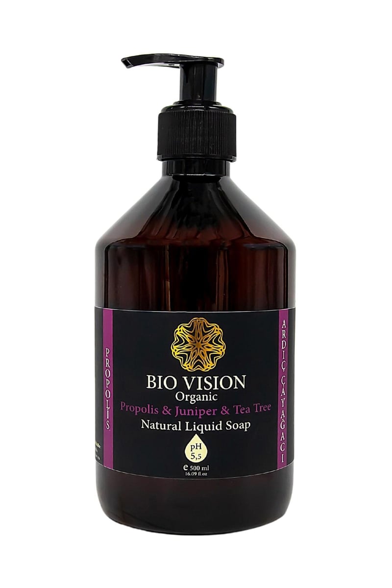 Organik Propolis, Ardıç ve Çay Ağacı Sıvı El Sabunu 500 ml