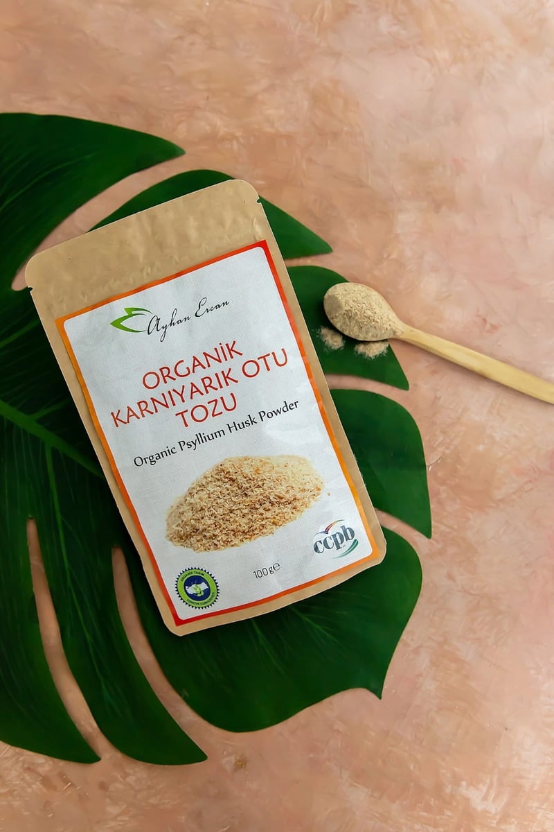 Organik Psyllium Husk Karnıyarık Otu Tozu 250 G