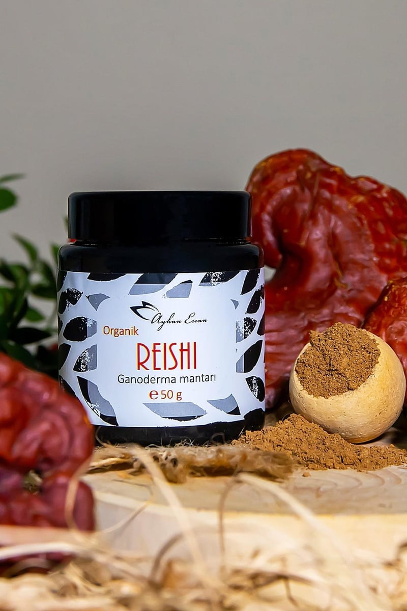 Organik Reishi Ganoderma Mantarı Tozu 50 G