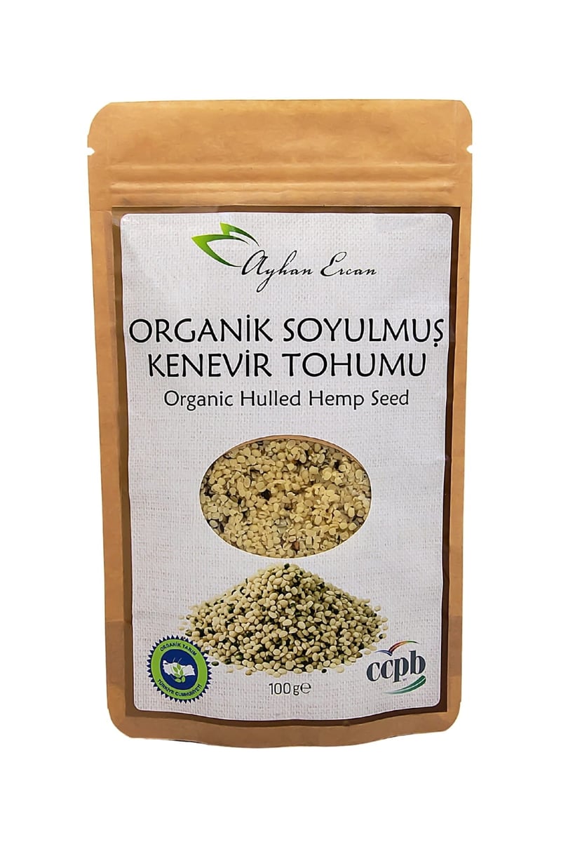 Organik Soyulmuş Kenevir Tohumu 100 G (Hulled Hemp Seed)