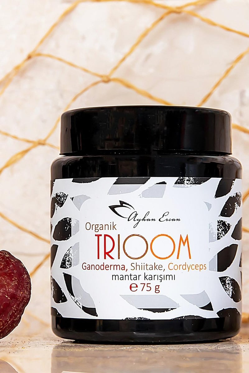 Organik Trioom 75 G (Reishi, Shiitake, Cordyceps Mantarları) 