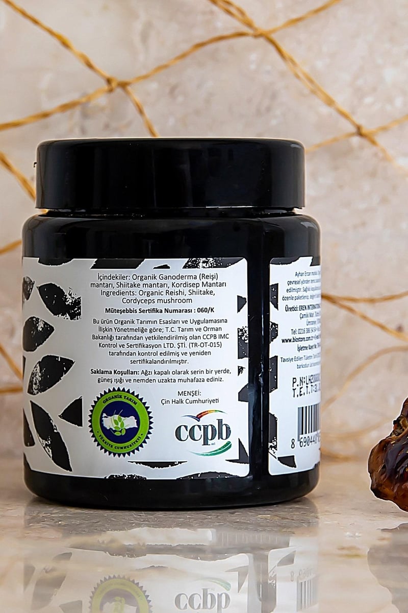 Organik Trioom 75 G (Reishi, Shiitake, Cordyceps Mantarları) 