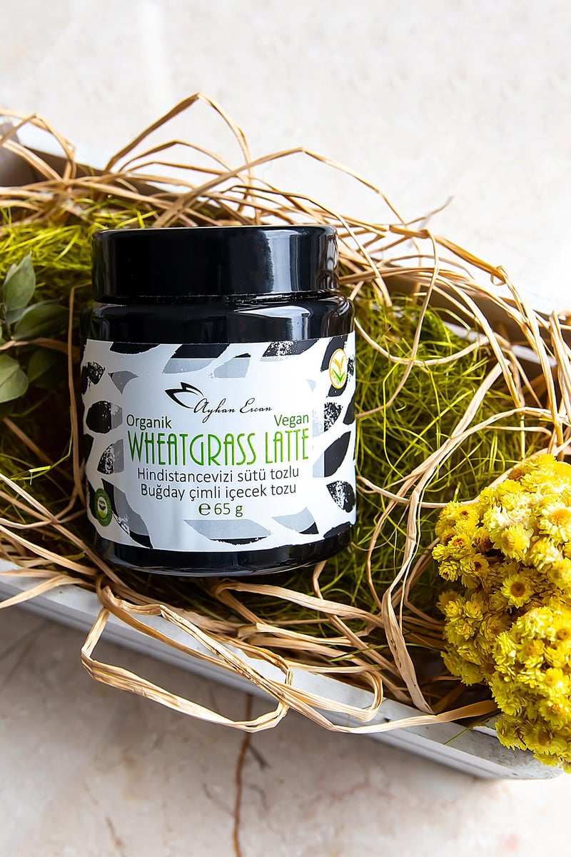 Organik Wheatgrass Latte Buğday Çimi İçecek Tozu 65 G