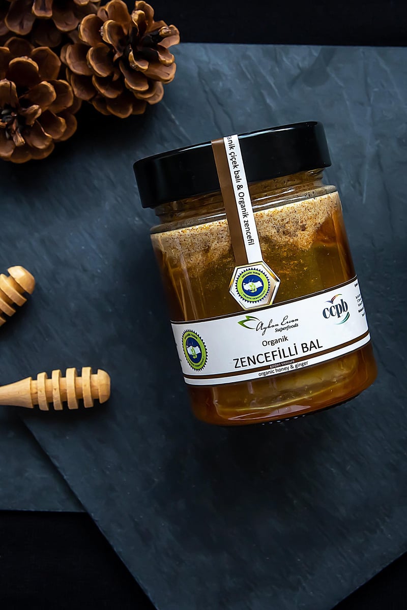 Organik Zencefilli Bal 330 G