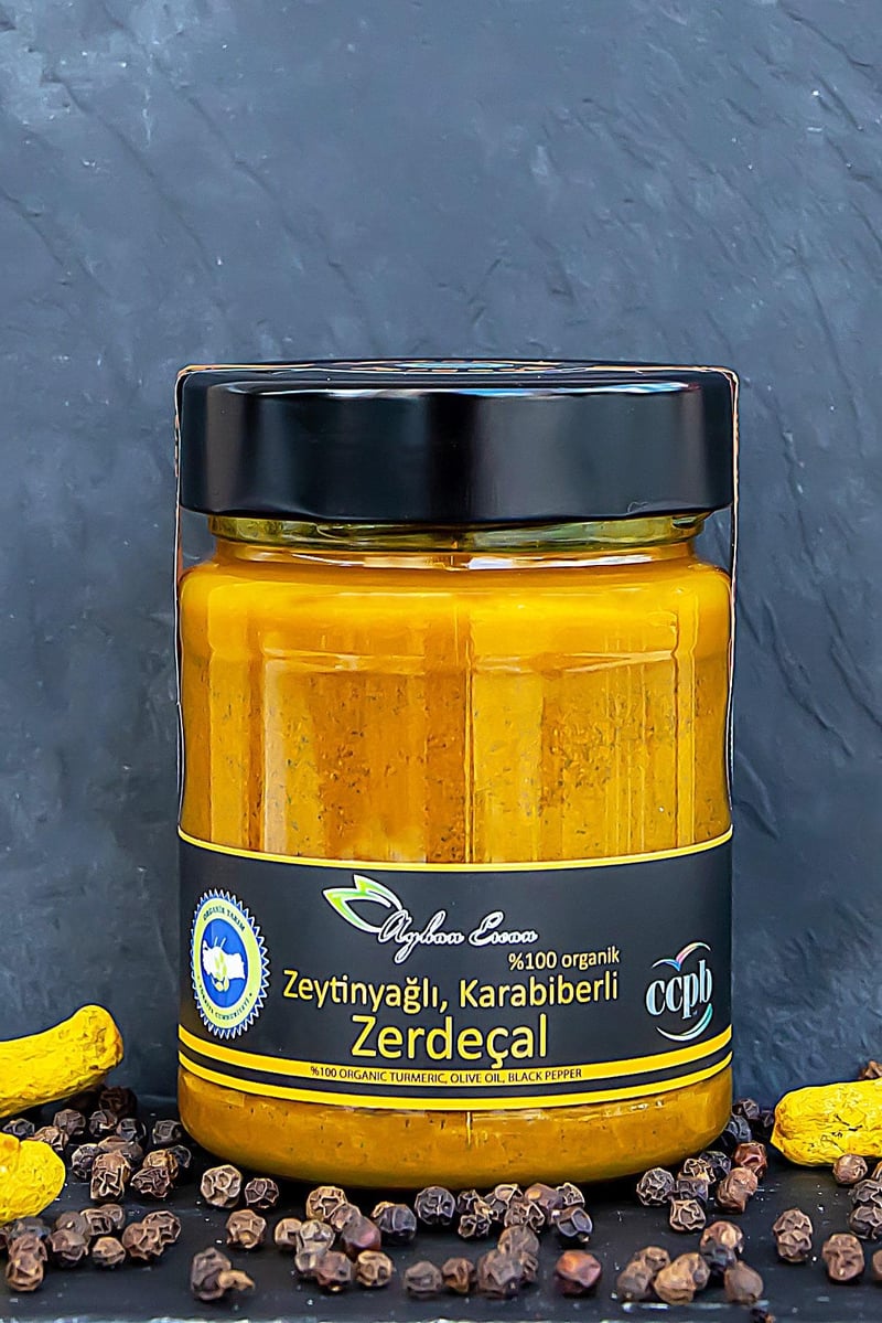 Organik Zeytinyağlı ve Karabiberli Zerdeçal 300 G