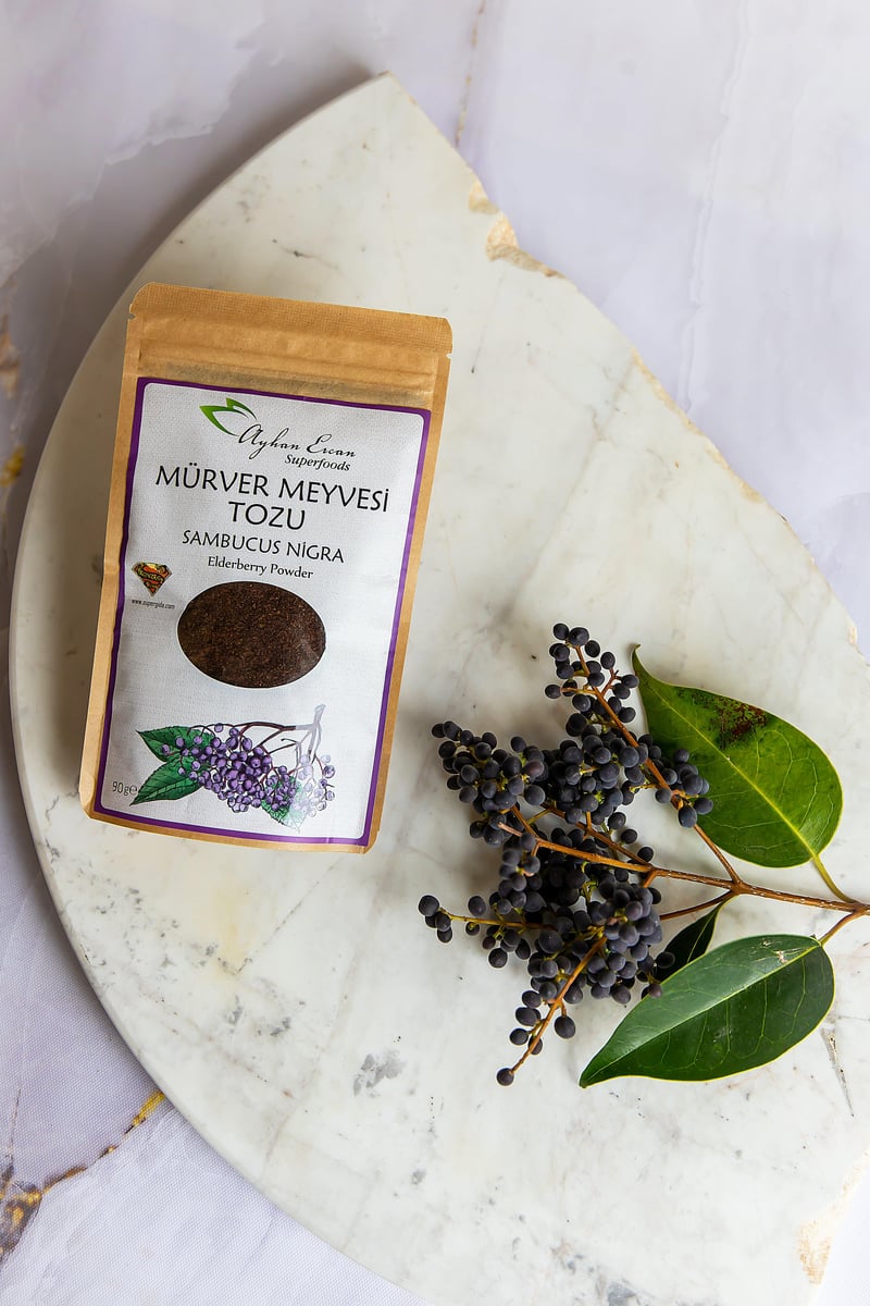 Sambucus Nigra Mürver Meyvesi Tozu 90 G