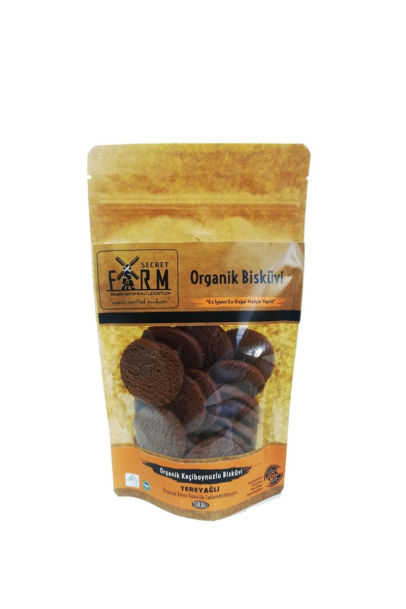 SECRET FARM Organik Tereyağlı Keçiboynuzlu Bisküvi 100 gr.