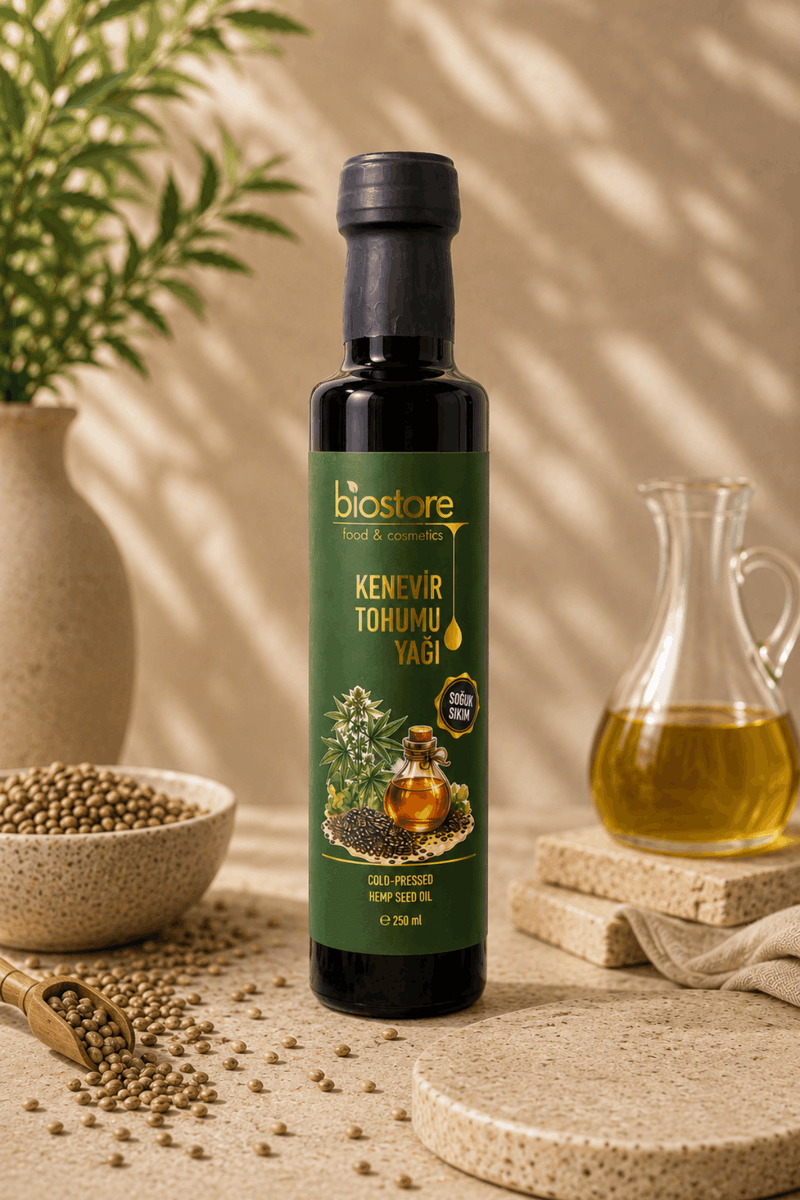 Soğuk Sıkım Kenevir Tohumu Yağı 250 ml