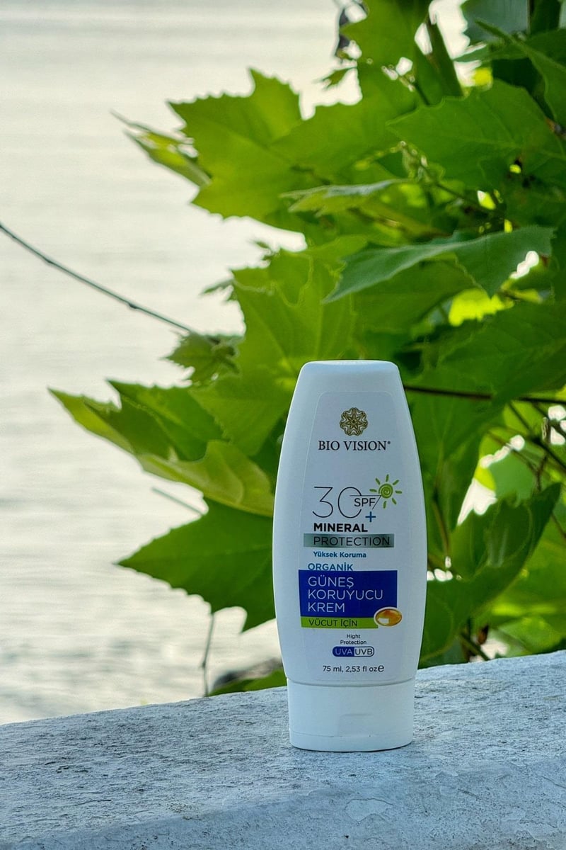 SPF 30+ Organik Vücut için Güneş Koruyucu Kremi 75 ml