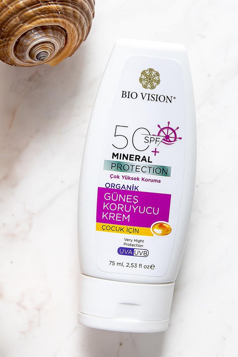 SPF 50+ Organik Çocuk Güneş Koruyucu Kremi 75 ml