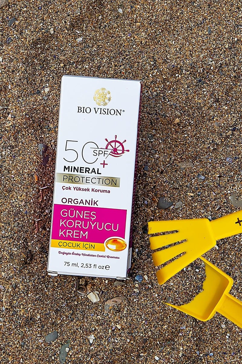 SPF 50+ Organik Çocuk Güneş Koruyucu Kremi 75 ml