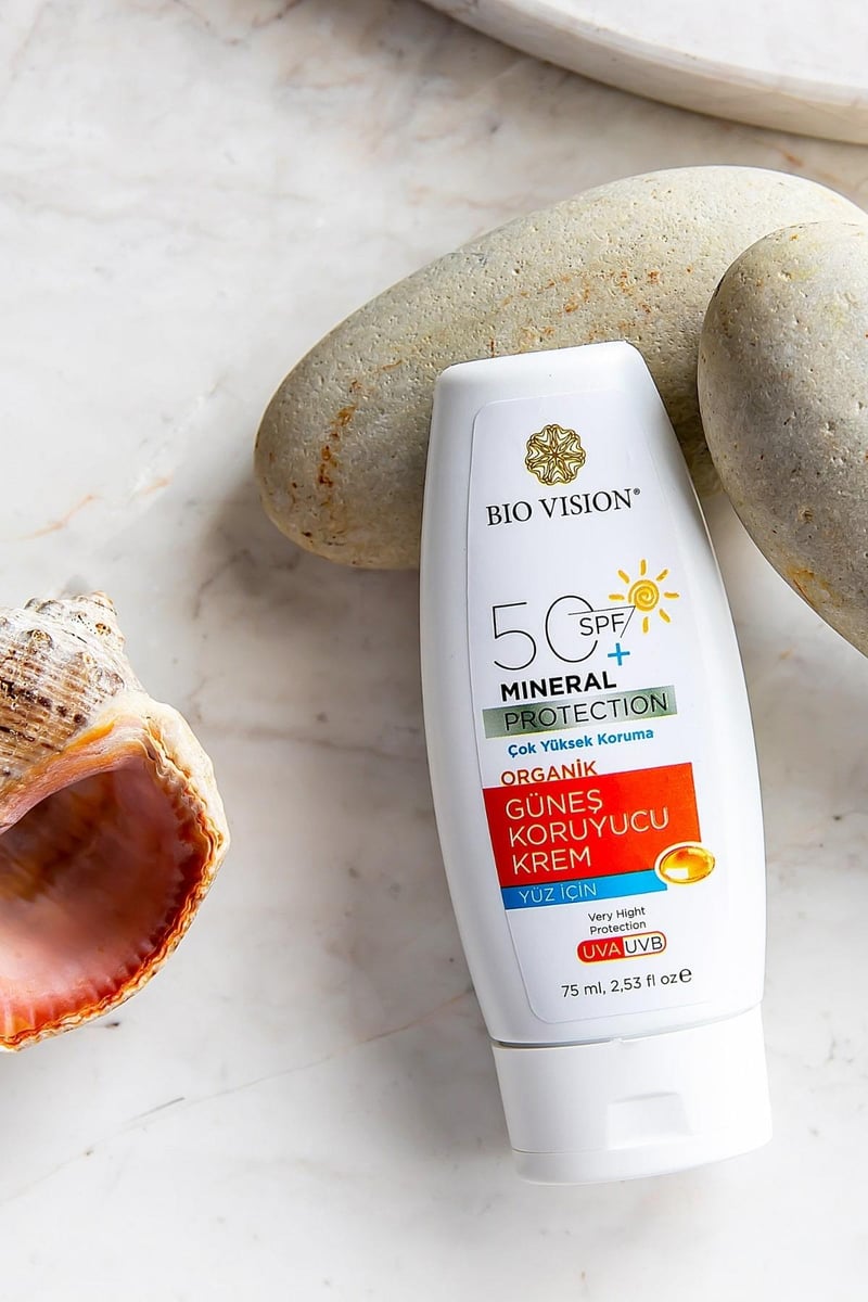 SPF 50+ Organik Yüz için Güneş Koruyucu Kremi 75 ml