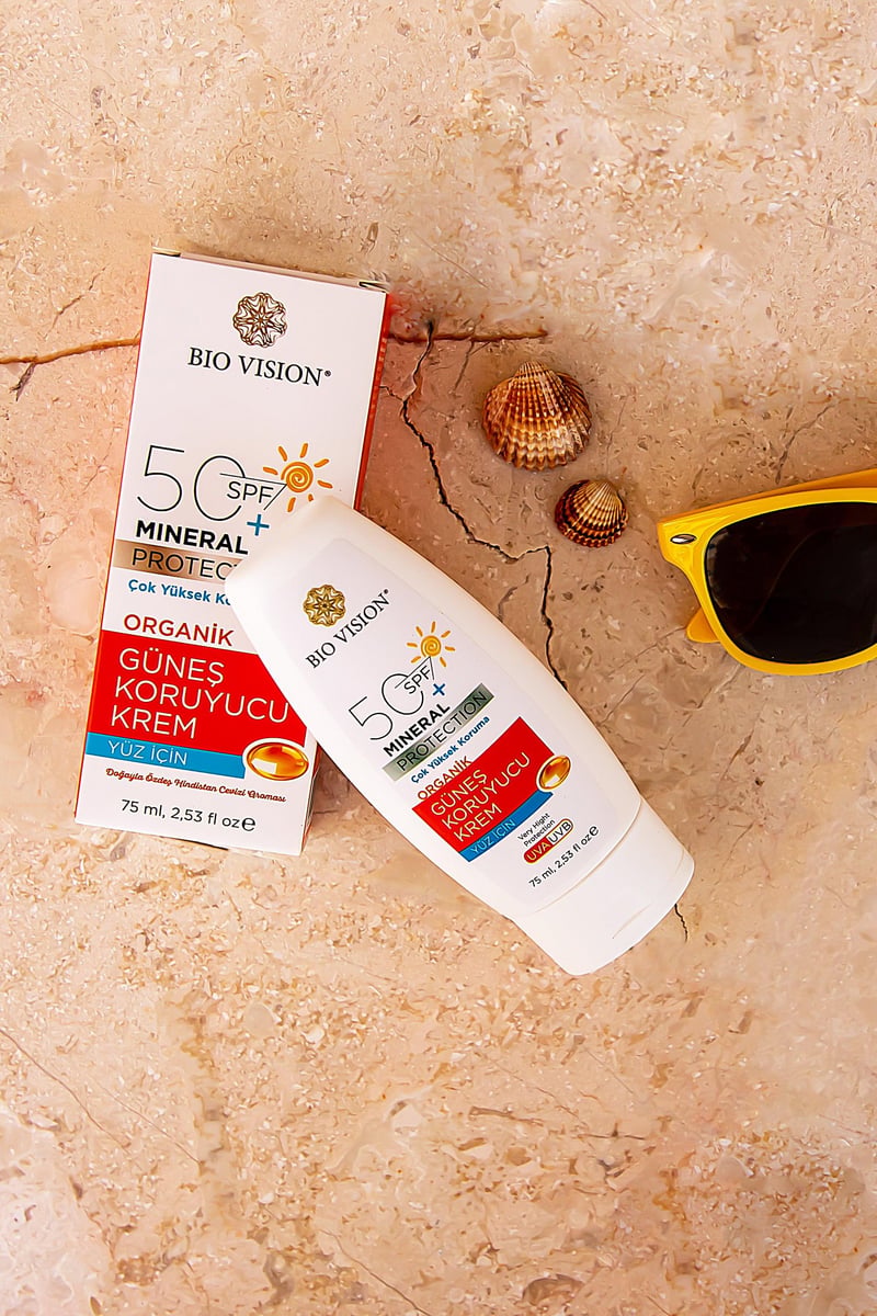 SPF 50+ Organik Yüz için Güneş Koruyucu Kremi 75 ml