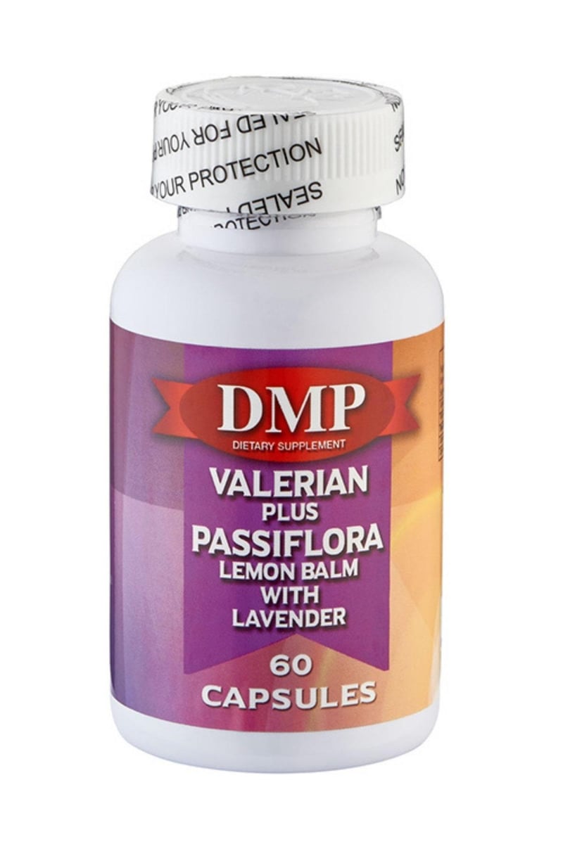 Valerian Plus Passiflora Lemon Balm With Lavender 60 Capsules