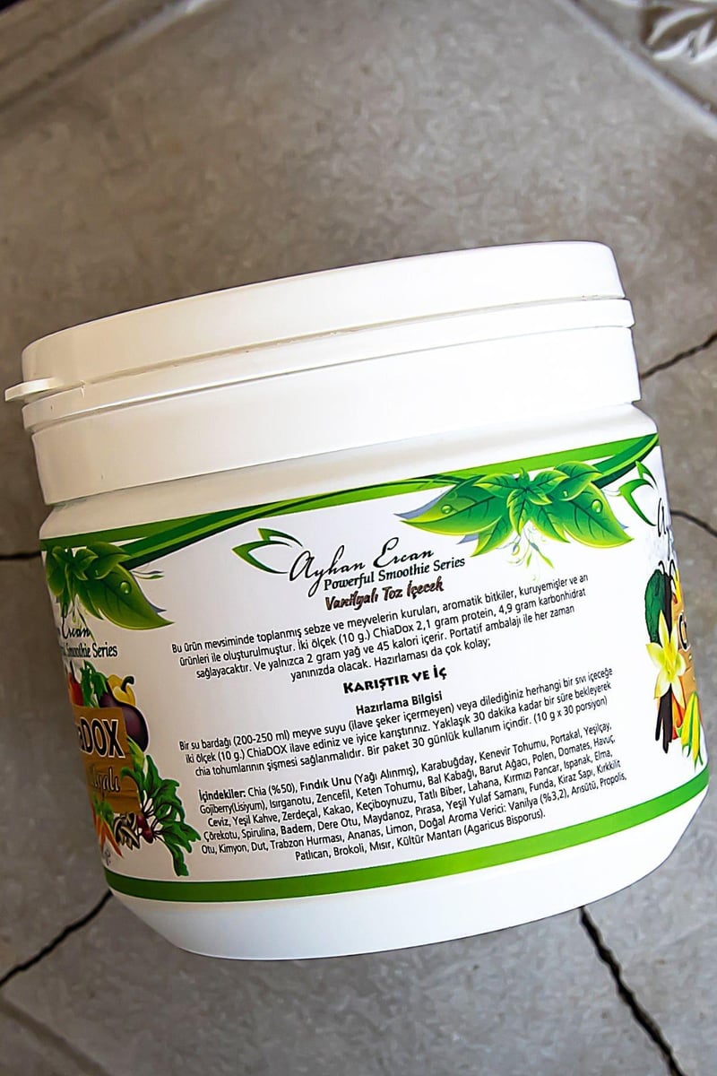 Vanilyalı Chiadox İçecek Tozu 300 G