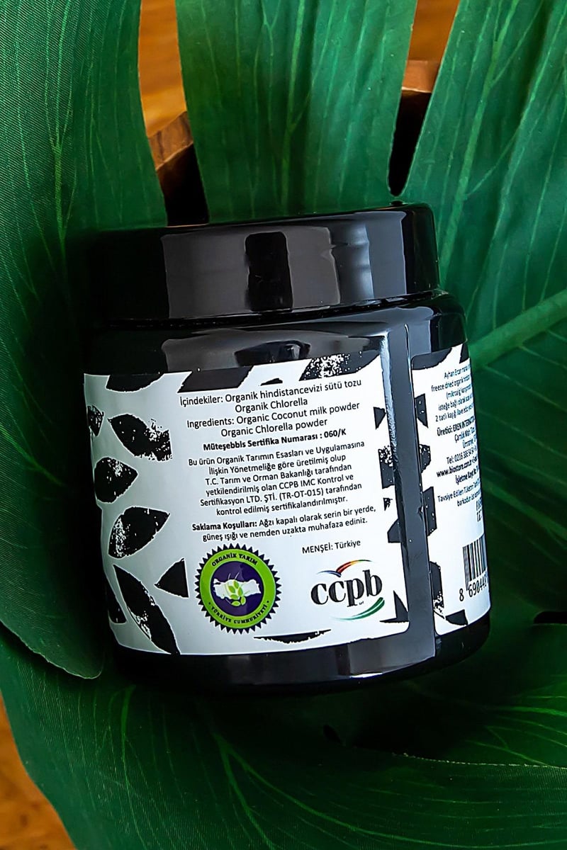 Vegan Hindistan Cevizi Sütlü Chlorella İçecek Tozu 90 G