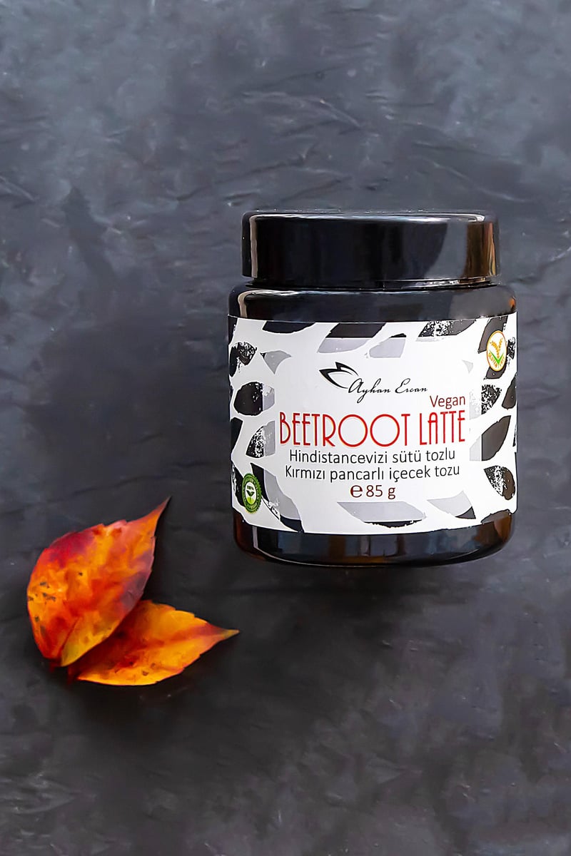 Vegan Hindistan Cevizi Sütlü Kırmızı Pancarlı İçecek Tozu 85 G
