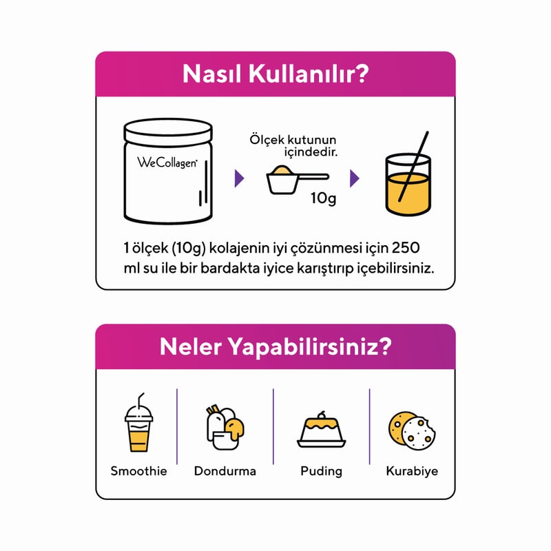 WeCollagen Tip 1-2-3 Toz Kolajen 300 g