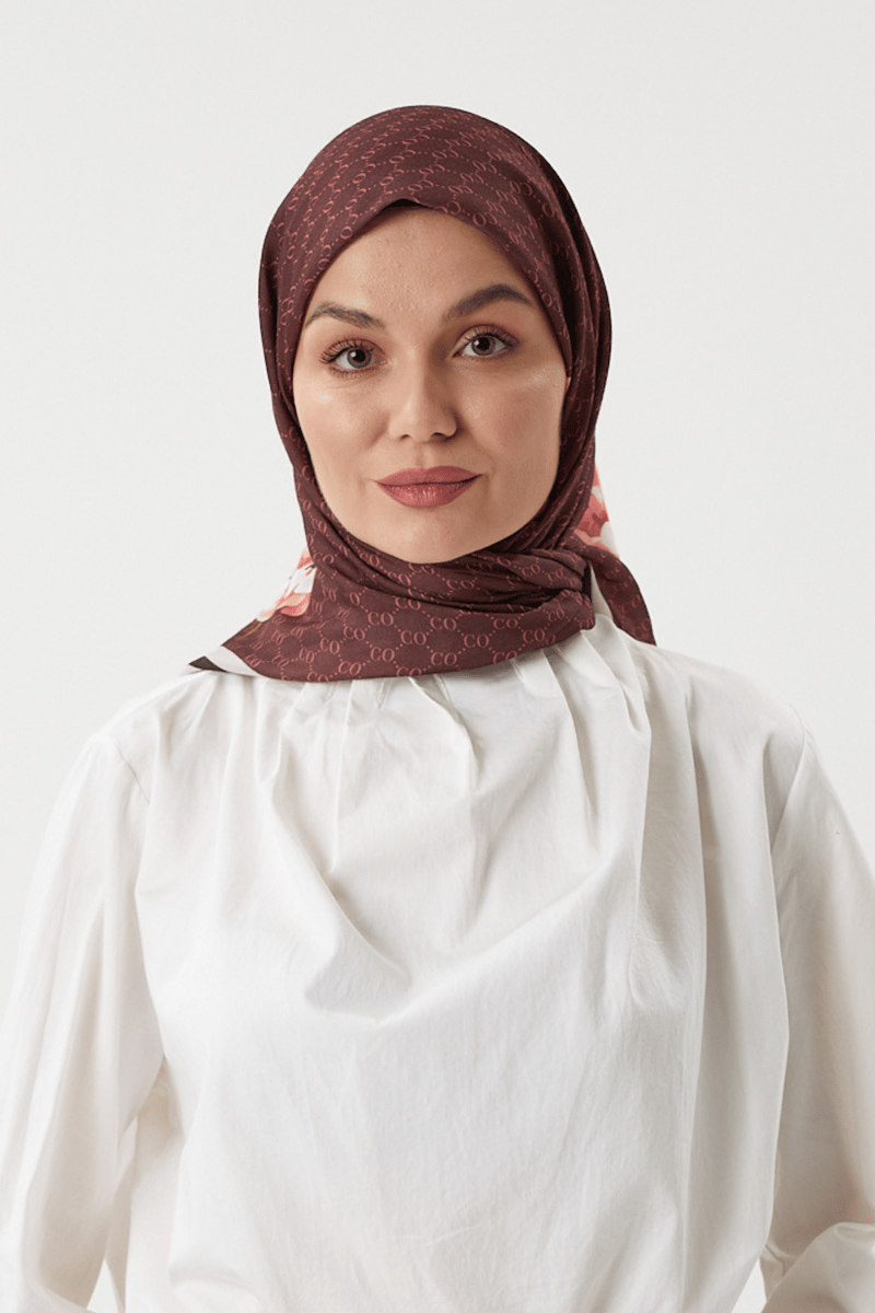 Acı Kahve - Rose Pamuk Eşarp · görsel 2