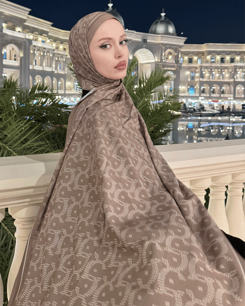 Bej Select Vual İpek Şal · görsel 3