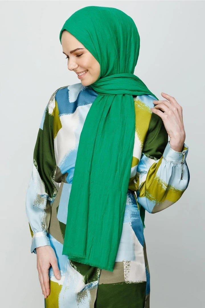 Benetton Yeşili Bambu Şal · görsel 2