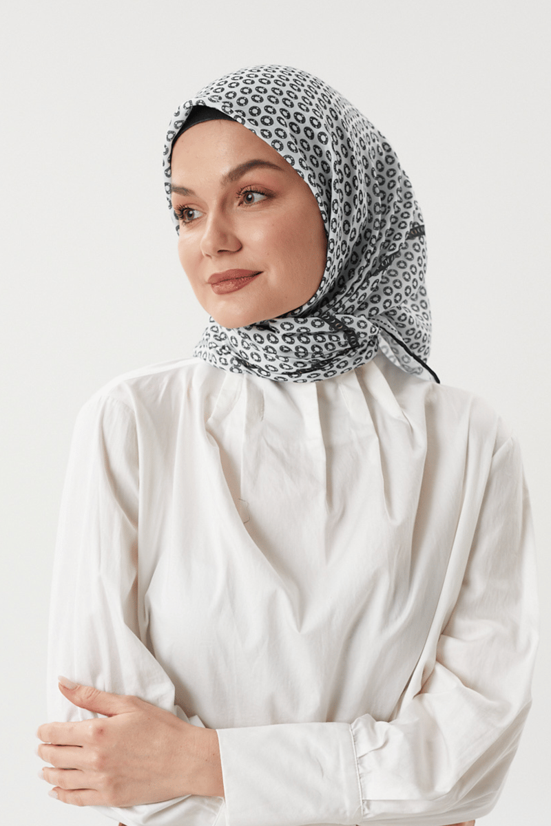 Beyaz - Morocco Pamuk Eşarp · görsel 2