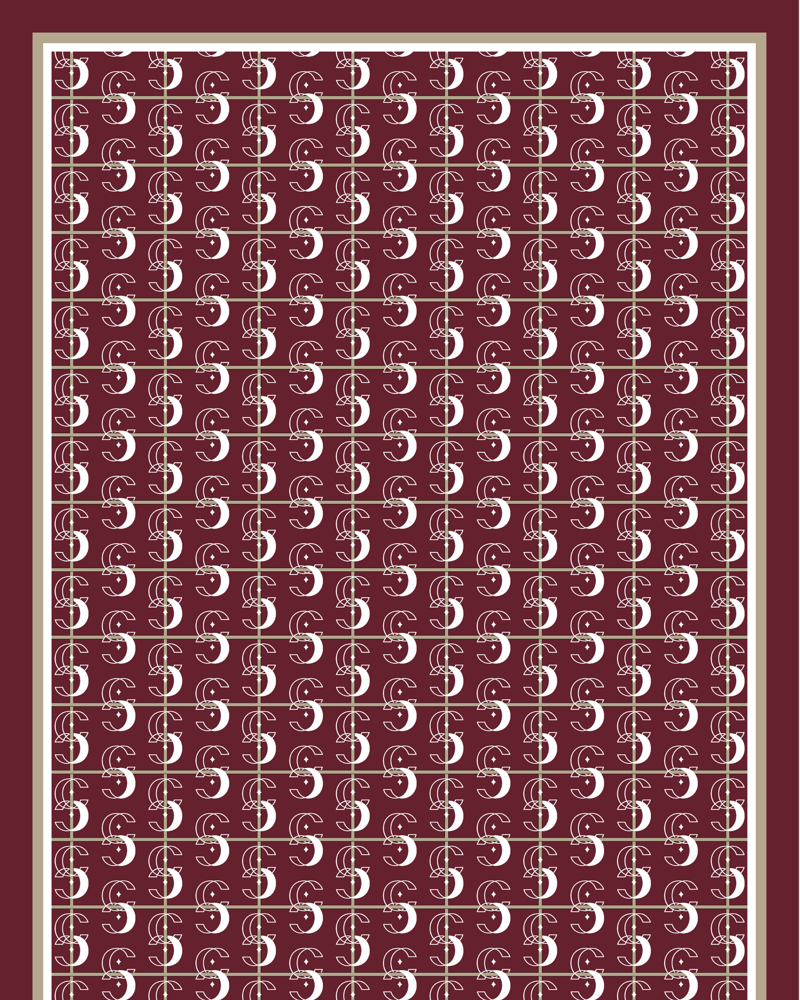 Bordo Royal Vual İpek Şal · görsel 6