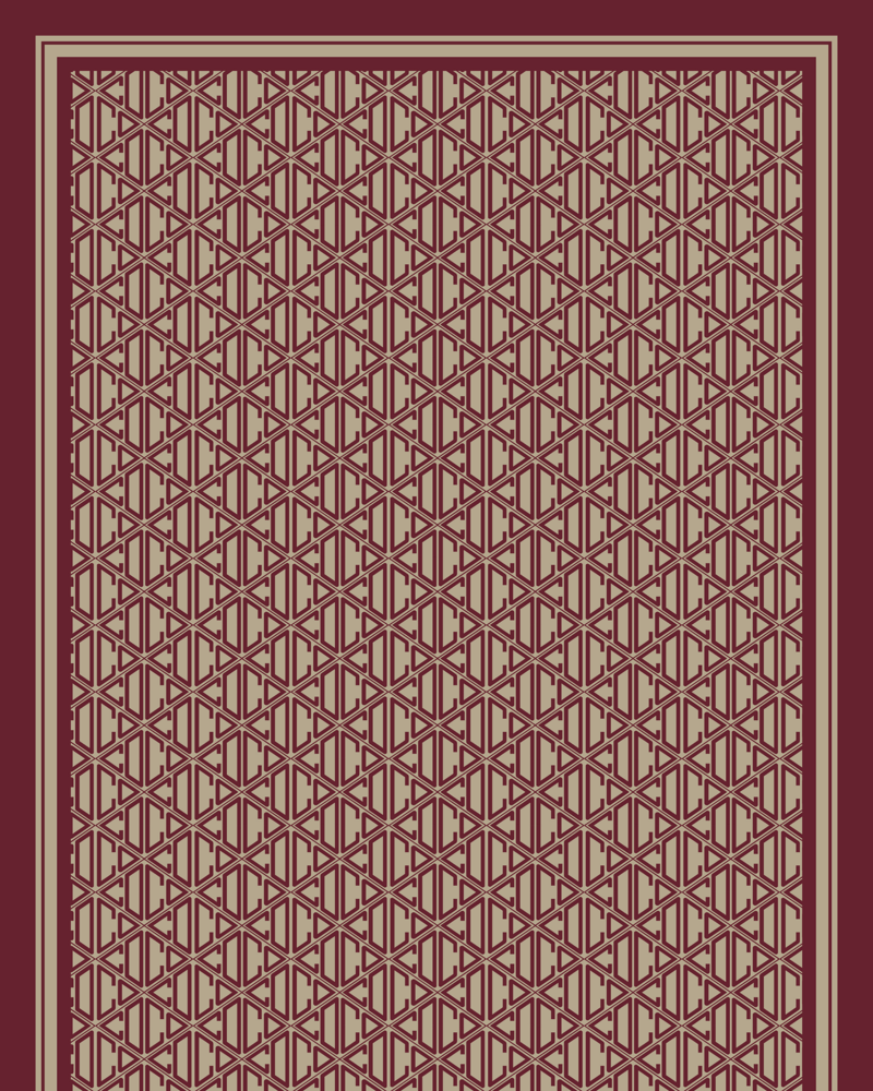 Bordo Signature Vual İpek Şal · görsel 4