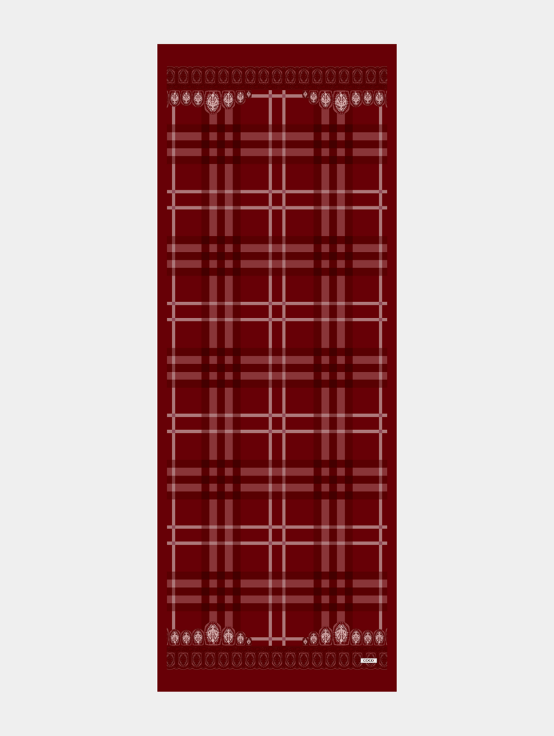 Busenur'un Bordo Tartan Desen Şal Tercihi · görsel 6